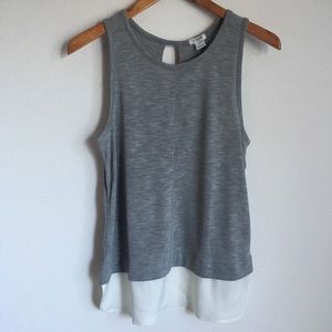 J Crew Drapery tank top with silky hem